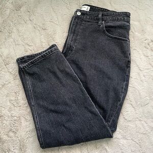 A&F Mom High Rise Black Jean